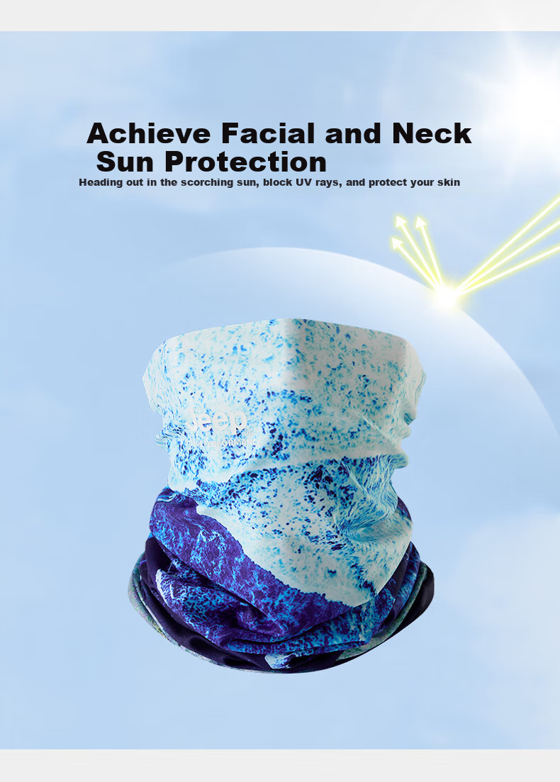 Jeep Sun Protection Face Mask for Men And Women, UPF50+ UV Protection Magic Headband, Outdoor Fishing Cycling Neck Gaiter, Multifunctional Face Cover 2