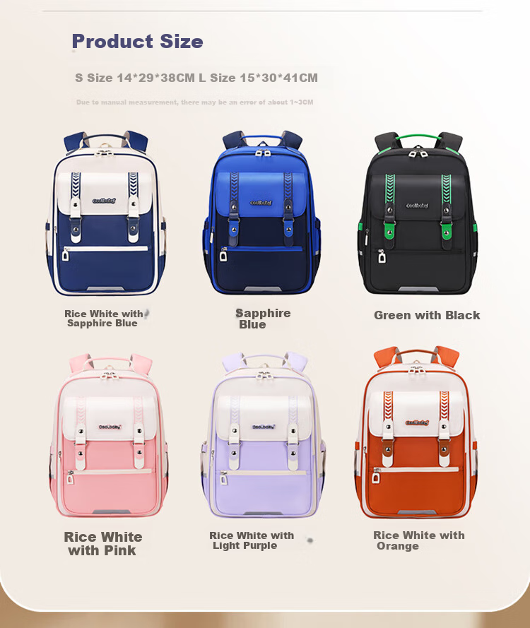COOLBABY Schoolbag for Primary School Boys And Girls Grades 1-3 Children's Spine-Protecting Shoulder-Protecting Stylish Backpack 10