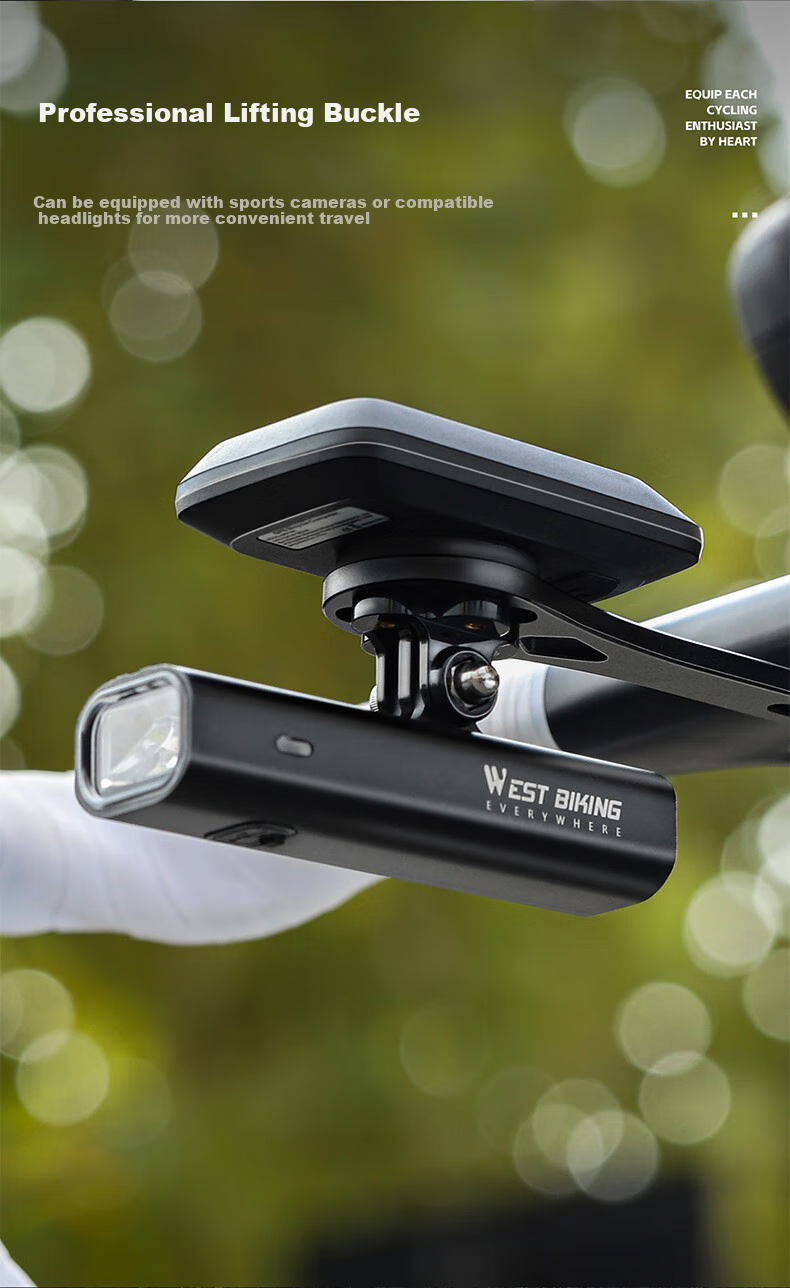 WestBiking Bicycle Computer Mounting Bracket Accessories for Mountain And Road Bikes, Aluminum Alloy Adjustable Computer Extension Bracket 4