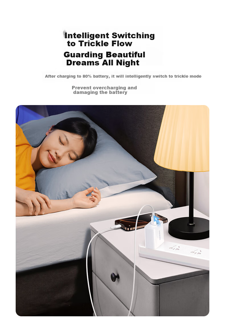 UGREEN PD20W Charger, Dual-Port GaN Fast Charging Adapter, Type-C/USB Quick Charge Plug, Compatible with Apple IPhone 18 Pro Max/17/16 Air Phones And IPad 8