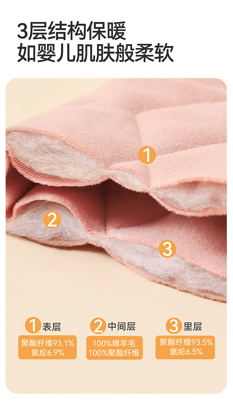 Hodo Thermal Underwear School Uniform Base Layer Winter Kids Warm Jacket Cotton Padded Coat for Girls Elementary and Middle School Students 2