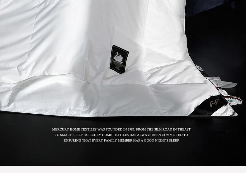 Mercury Home Textiles 95% White Goose Down Quilt Winter Thickened Warm Double Down Comforter 200×230cm-420g 7