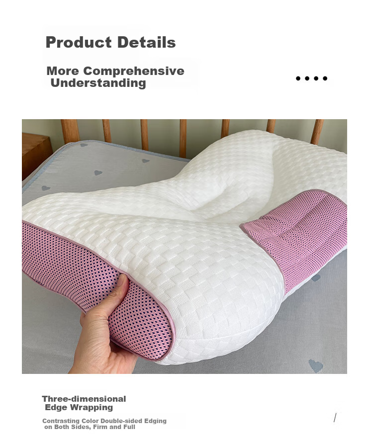I-WILL Buckwheat Pillow for Student Dormitory Or Home Use, All-Cotton Composite Neck Support Low Pillow, Single Pack, 48*74cm 9