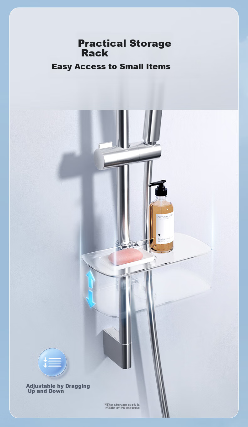 HEGII Shower Head, Copper Alloy, Compact Size, Detachable Handheld High-Pressure Spray Head, Model HMF931-21 11