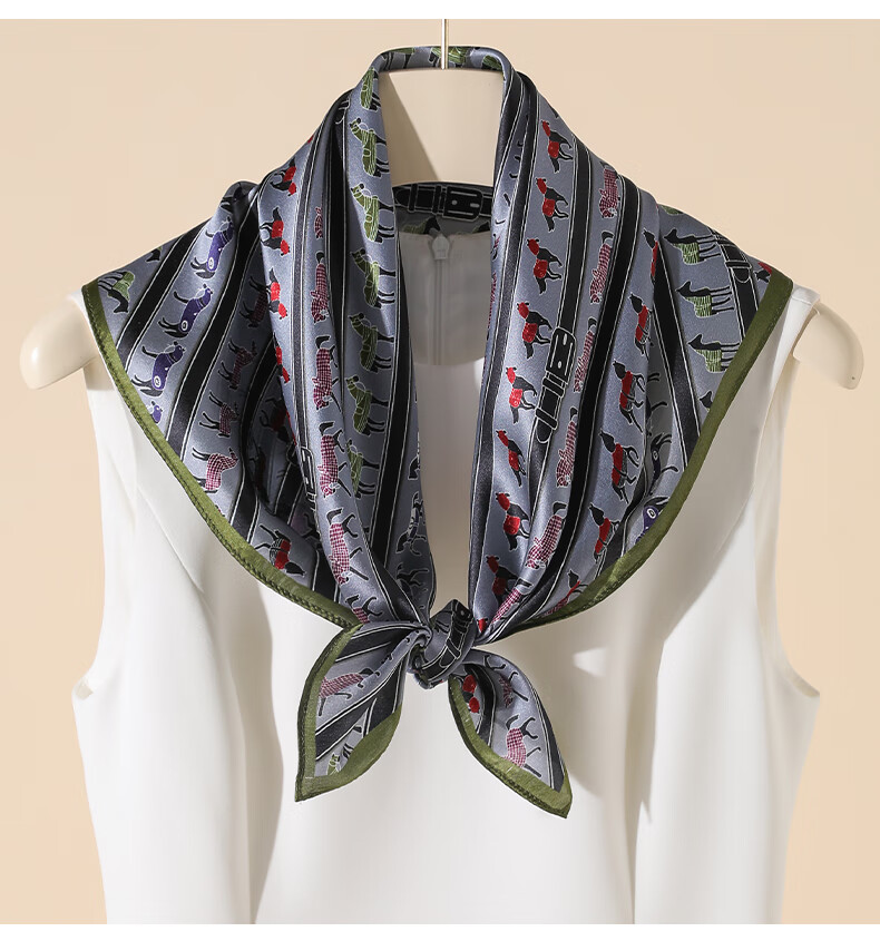 Hangsilu Silk Scarf for Women, Mulberry Silk Square Scarf, Birthday And Holiday Gift for Ladies, Mothers, And Teachers 18