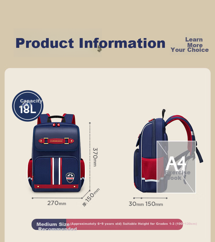 Dijiuchengbao Schoolbag for Primary School Students Grades 4-6, Ultra-Lightweight, Anti-Sagging, Pressure-Reducing, Spine-Protecting Backpack for Girls 16