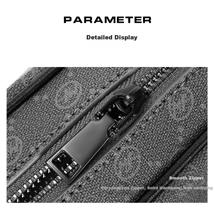 MARK FAIRWHALE Premium Men's Crossbody Bag, Vintage Pattern Chain Bag, Men's Shoulder Bag for Commuting, Portable Phone Bag, Small Messenger Bag 12