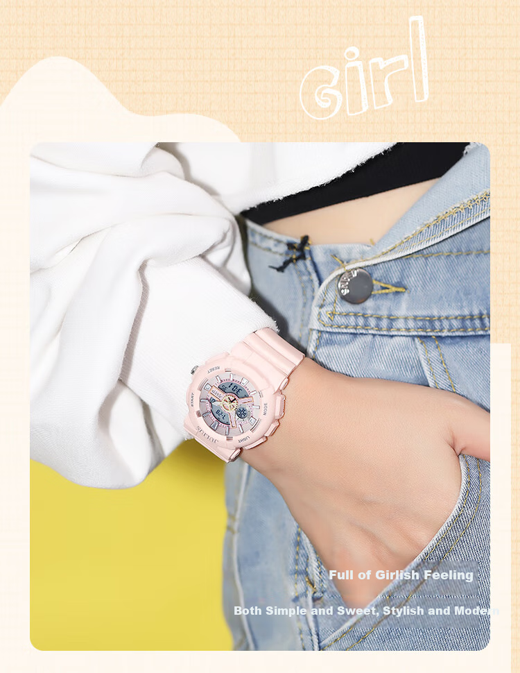 Julius Watch for Women, Instagram Style Unicorn Fashion Sports Student Luminous Unisex Electronic Watch White JA-1276A 13