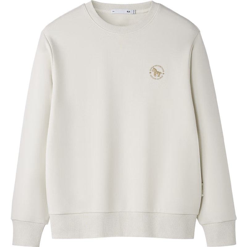 HLAHLA Men's Spring Sweatshirt 26 Year of the Horse New Year Series Soft Long Sleeve Shirt