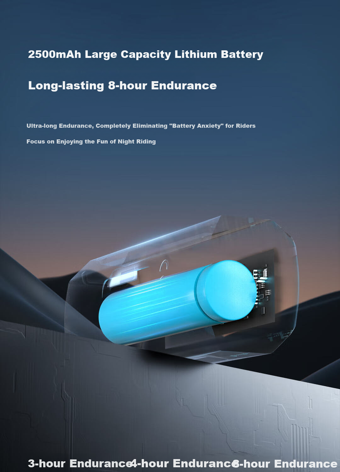 Deli Bicycle Front Light And Rear Light, Quick-Release, Waterproof, Long-Range, Long Battery Life, Mountain Bike And Road Cycling Equipment for Night Riding 6