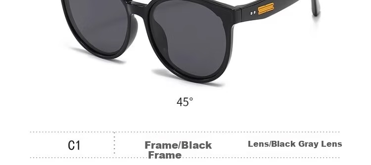 Cuntiandaofu Children's Sunglasses, New GM Boys Polarized Sunglasses UV Protection Sunglasses for Girls, Black Frame 8
