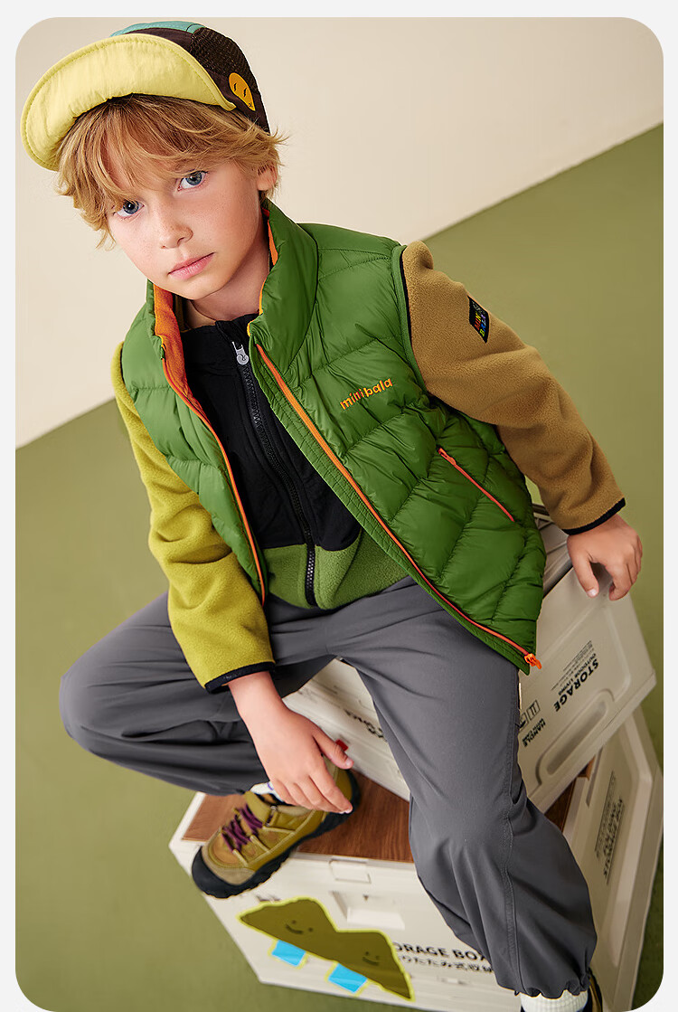 Minibala Kids Unisex Down Vest Waterproof Windproof Warm Sleeveless Jacket 2025 Winter 14