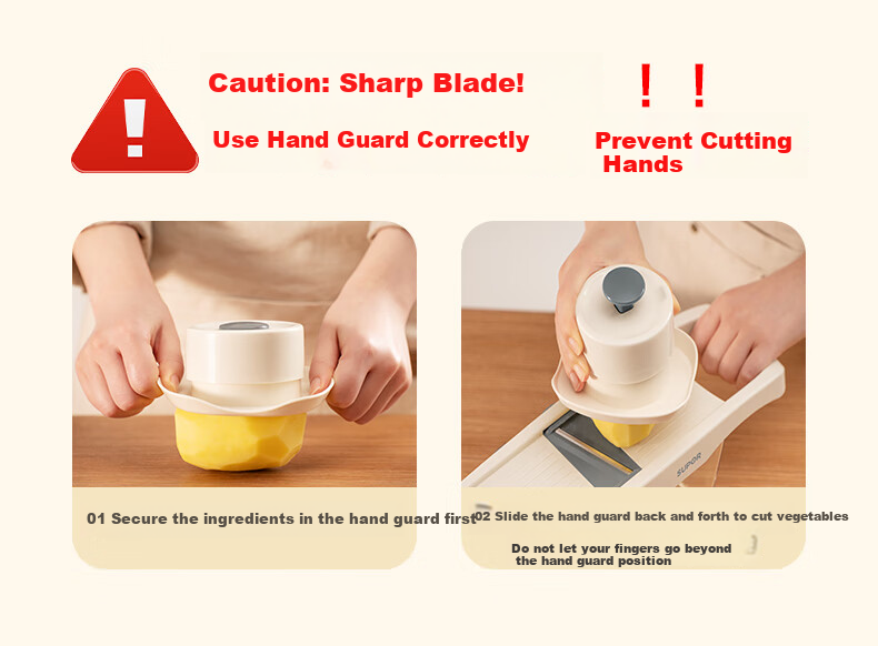 SUPOR Multifunctional Vegetable Cutter, Six-In Shredder, Slicer, And Grater KGF32AC10 1
