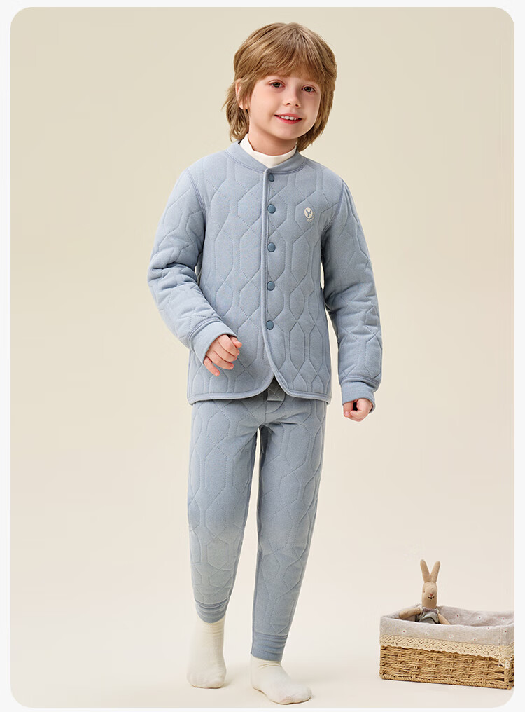 YEEHOO Three-Layer School Uniform Essential Kids Thermal Underwear Anti-Static Boys and Girls Set 14