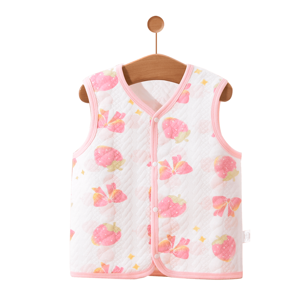 Deesha Kids Vest Three-Layer Quilted Air Layer Thickened Autumn Winter Boys Girls Baby Warm Cotton Jacket