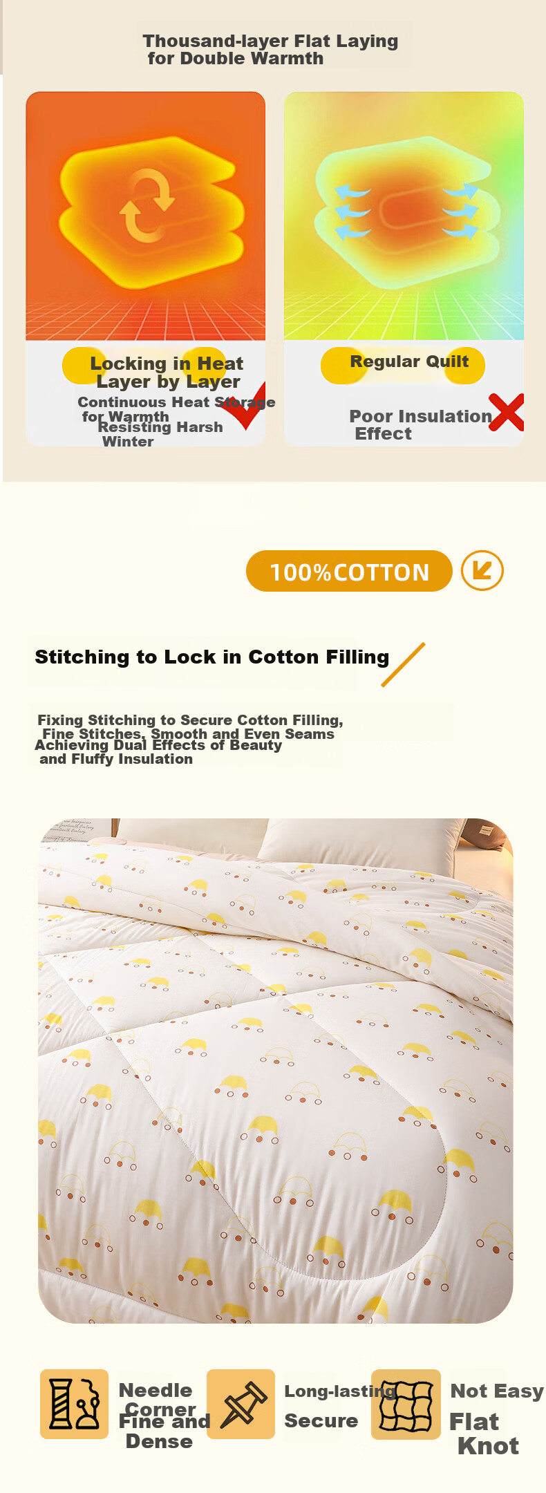 Yunjin 100% Pure Cotton Xinjiang Cotton Quilt, All-Cotton Comforter, Autumn And Winter Duvet, 5 Jin (2.5 Kg), 150*200cm, Jinguang 11