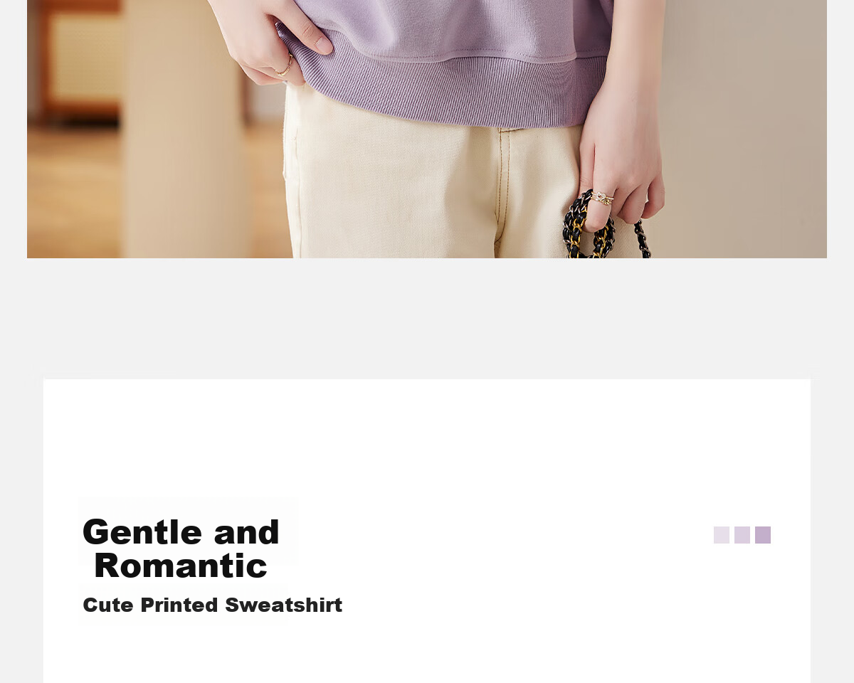 PinCai Relaxed Fit Sweatshirt for Women, Solid Color Round Neck Simple Loose Sweatshirt, Fashionable Casual Versatile Top P143W1031 8