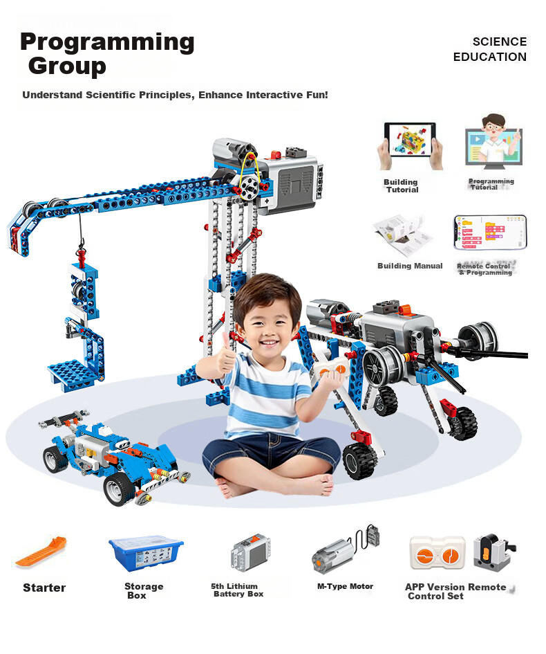 Miledao Coding AI Robot, Science And Education 9686, Electric Building Blocks, Educational Assembly Toy, Gift for Boys And Girls, Children's Day And Birthday Present 7
