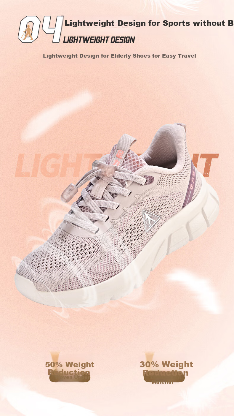 Zulijian Elderly Women's Shoes, Lightweight Breathable Mom Shoes, Comfortable Walking Shoes, Outdoor Sports Casual Shoes 9063 Black Size 36 10