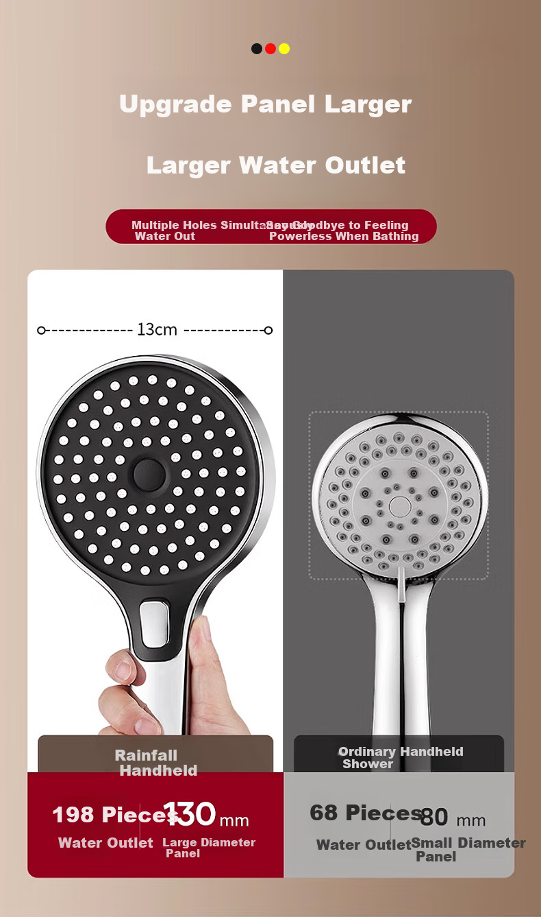 JROR [Germany] High-Pressure Shower Head Set, Three-Piece, Ultra-Strong High-Pressure Large Water Output Bathroom Shower Head DS-248 13