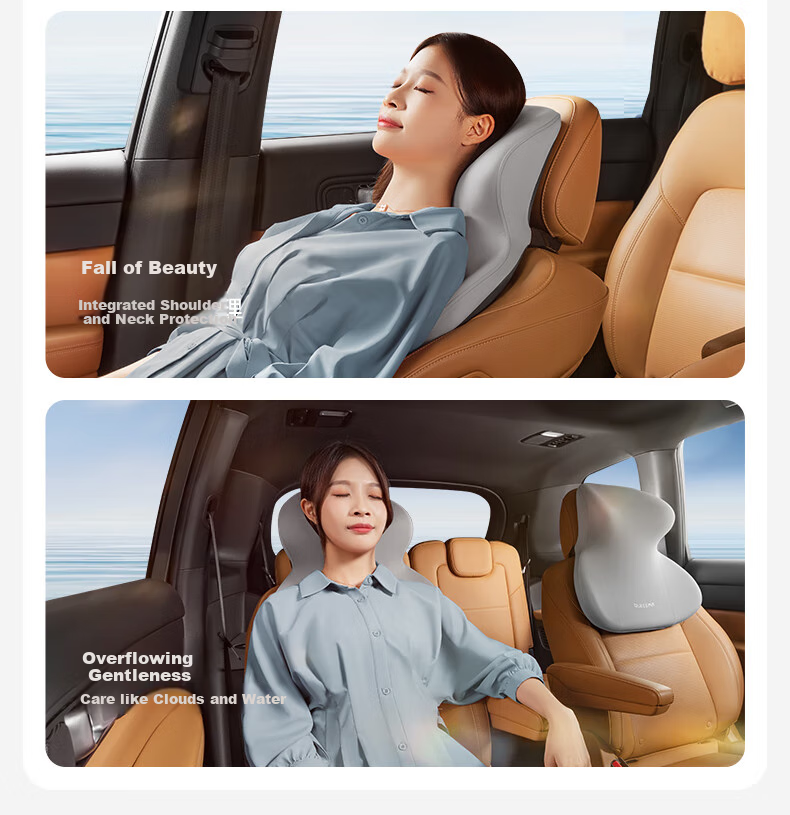 Qiaoshi Car Headrest, Neck Support Pillow for Vehicle Seats, Integrated Neck Pillow for Maibahe And Tesla Seats 5