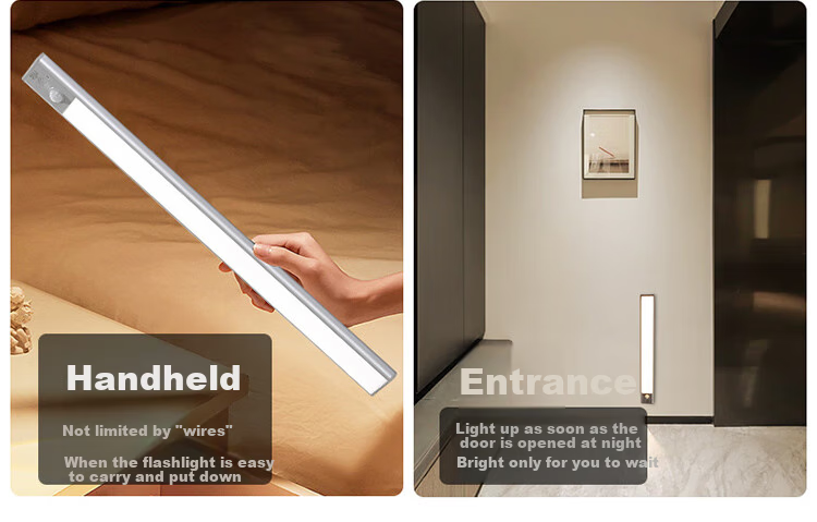 NVC Valentine's Day Cool Dormitory Cabinet Light, Bathroom Night Light, Three-Color Touch Control, Sensor-Activated Dimming 10