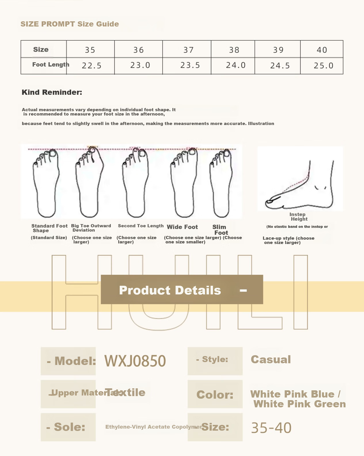 Huili Women's Running Shoes, Breathable Mesh Sports Shoes, Lightweight Comfortable Walking Shoes WXJ0850 White Pink Green 38 1