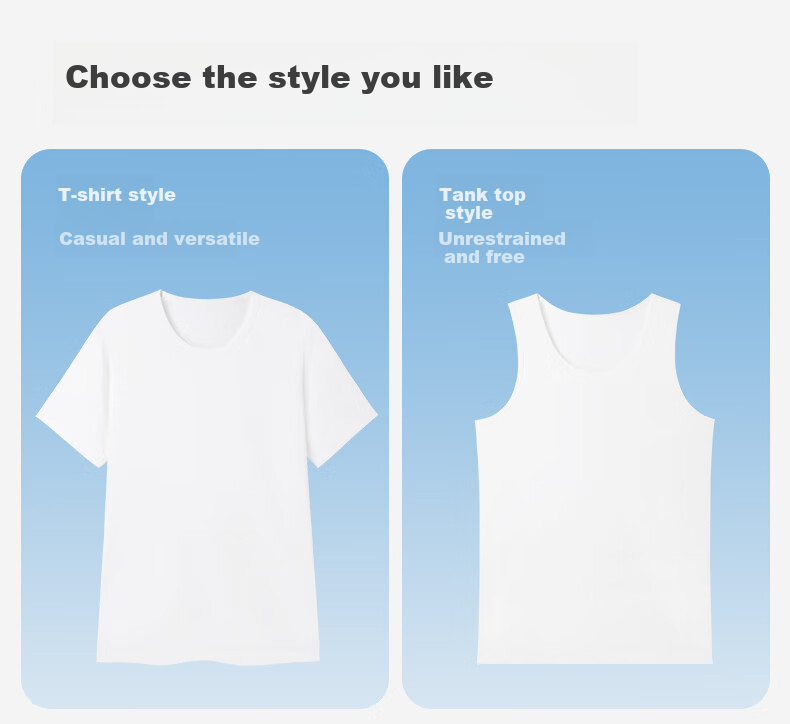 PurCotton Men's Undershirt, Short-Sleeve Vest T-Shirt, Cool And Quick-Drying 5