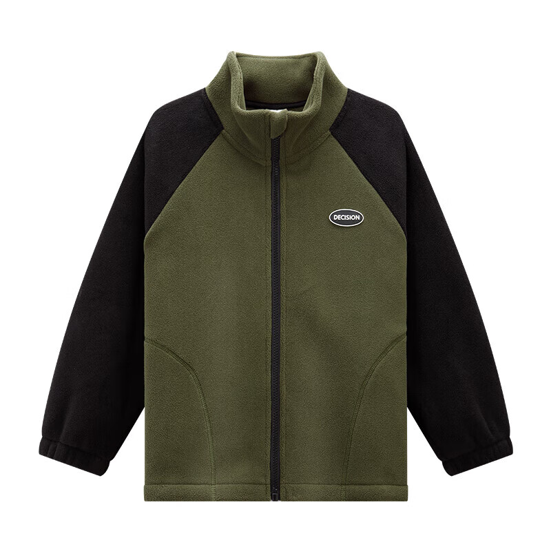 Zuo Xi Boys' Kids' Jacket Autumn 2025 New Double-Sided Fleece Warm Winter Coat Black 130