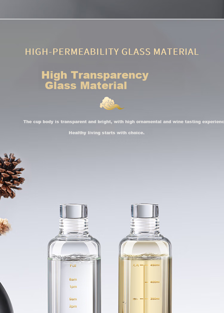 BJ Glass Wine Bottle, Empty Sealed High-End Infusion Container, Specialized Bottle for Liquor, White Spirit Bottle, Self-Brewing Storage And Packaging Bottle 2