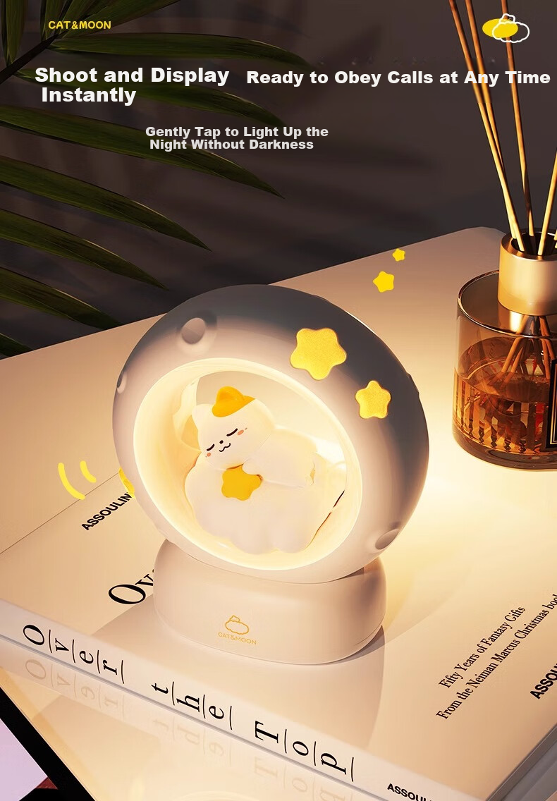 Xifeng Night Light, Bedroom Sleep Lamp, Children's Eye Protection Bedside Lamp, Birthday Gift for Girls, High Aesthetic Value And Practical 2