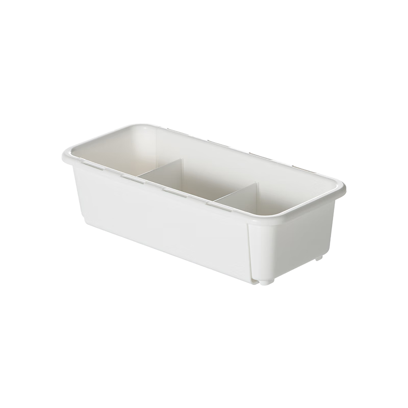 Multi-Compartment Drawer Storage Box Built-in Household Kitchen Adjustable Organizer Box for Cutlery Cosmetics and Miscellaneous Small Storage Box
