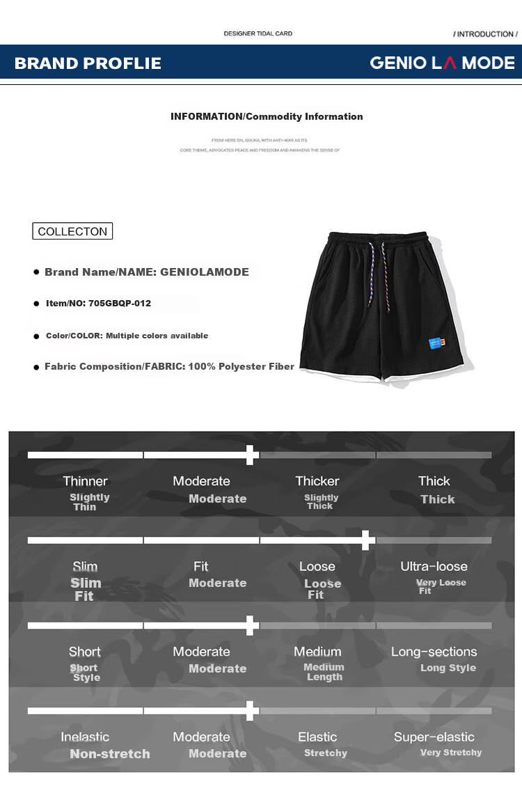 GENIOLAMODE Men's Shorts, Lightweight And Loose-Fitting for Summer, Casual Versatile Ice Silk Five-Point Pants for Me 2