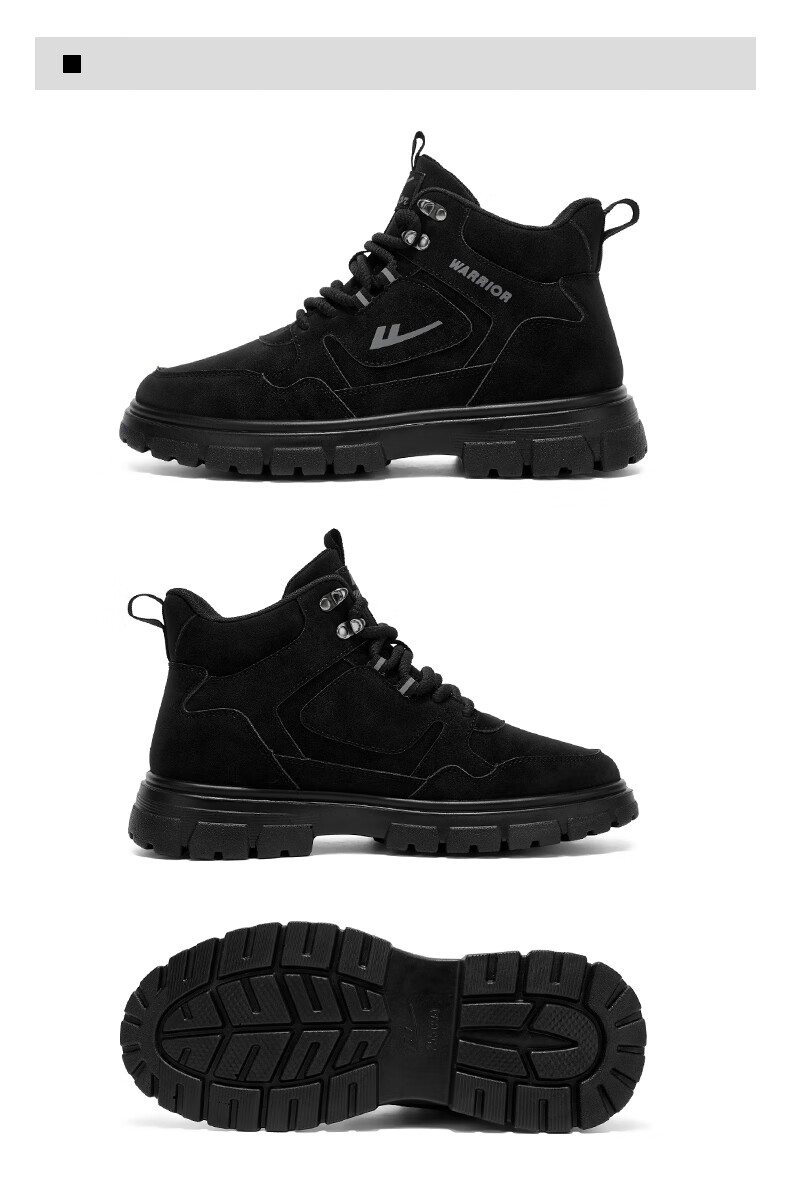Warrior Official Martin Boots Autumn Winter High-top Hiking Shoes Men Outdoor Casual Shoes 1871 Khaki Size 43 13