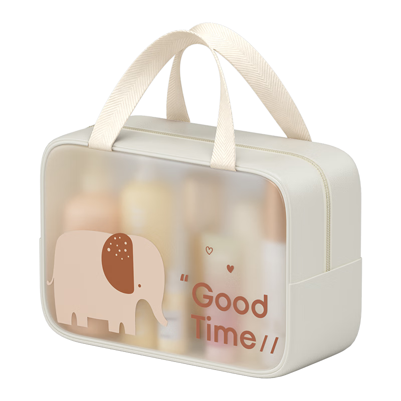 Baicaoyuan Toiletry Organizer Bag, Large Capacity Makeup Bag, Portable Waterproof Storage Pouch, Travel Toiletry Bag, Single Layer Large Size