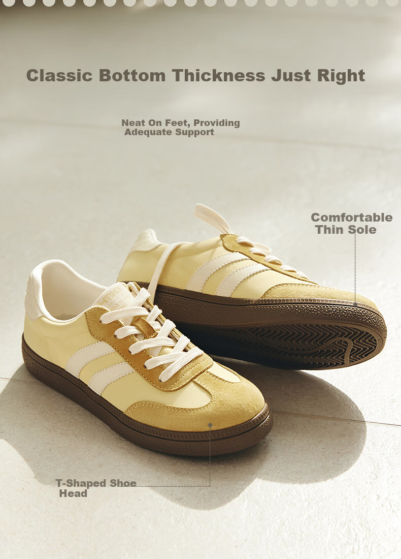 Hotwind Mall Matching Women's Shoes, Dexun Shoes, 2025 Autumn New Women's Retro Color-Block Spliced Soft-Soled Casual Sneakers 9