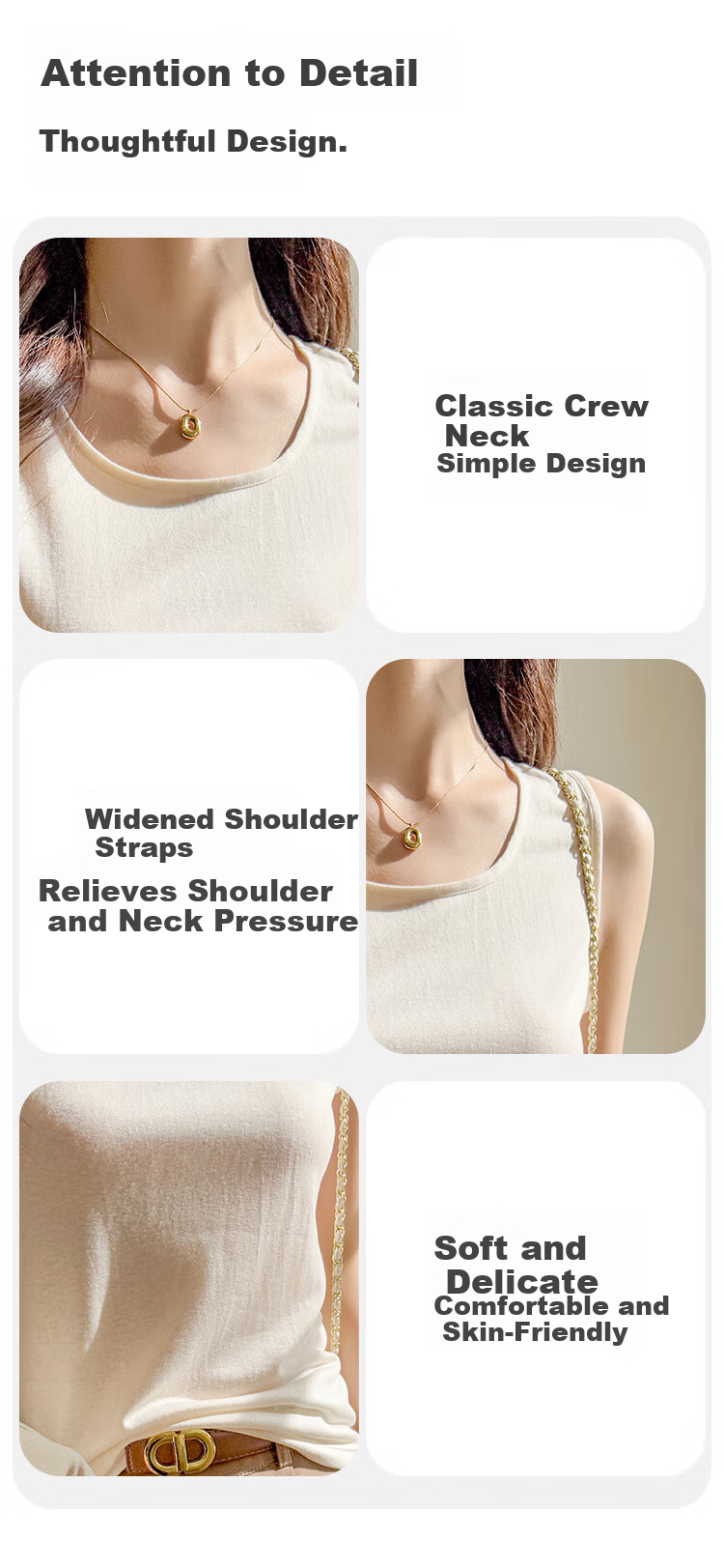 Dushiliren Snowflake Lyocell Camisole Tank Top for Women, All-Season Undershirt, Loose-Fitting Sleeveless T-Shirt, Suitable for Outer Wear, Flattering And Slimming 7