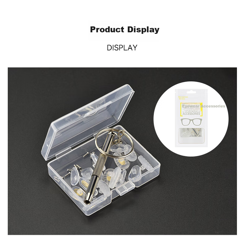 Ouna Doctor Glasses Nose Pads, Silicone Anti-Slip Nose Pads Air Cushion Glasses Accessories Screwdriver Set A 5