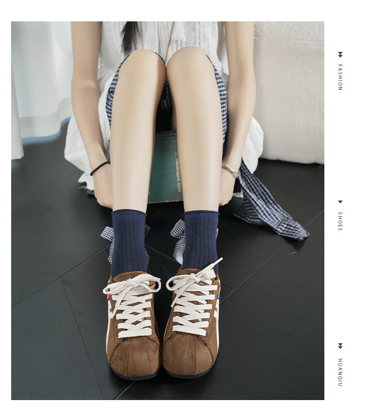 Global Red Vintage German Training Shoes Women's 2026 New Height-Increasing Sports Casual Soft Sole Sneakers 4
