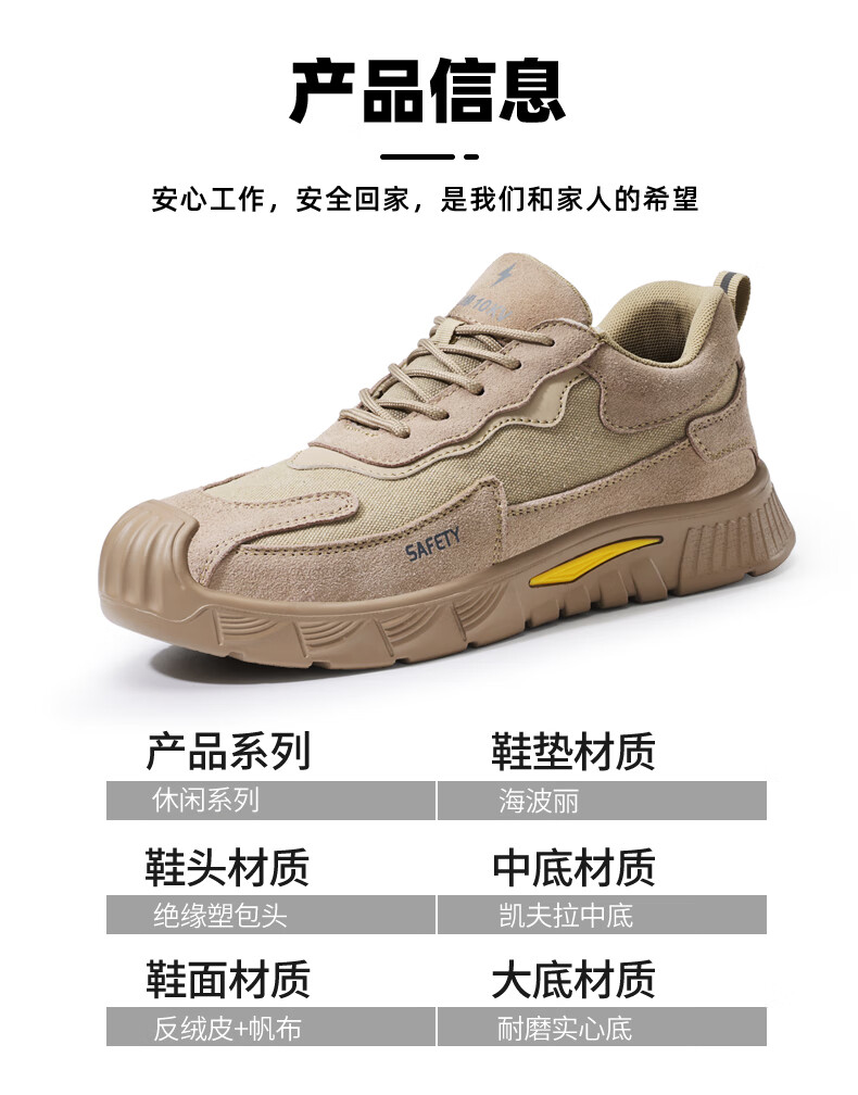 GUYISA Men's Safety Work Shoes Steel Toe Anti-Smash Puncture-Resistant Lightweight Comfortable Durable Construction Site Shoes F100T Size 41 5