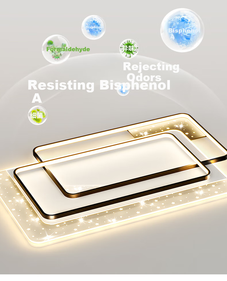 MICOE Living Room Light, Modern Minimalist Stylish LED Ceiling Light, Bedroom Dining Room Main Light, Zhongshan Lighting Fixture 16