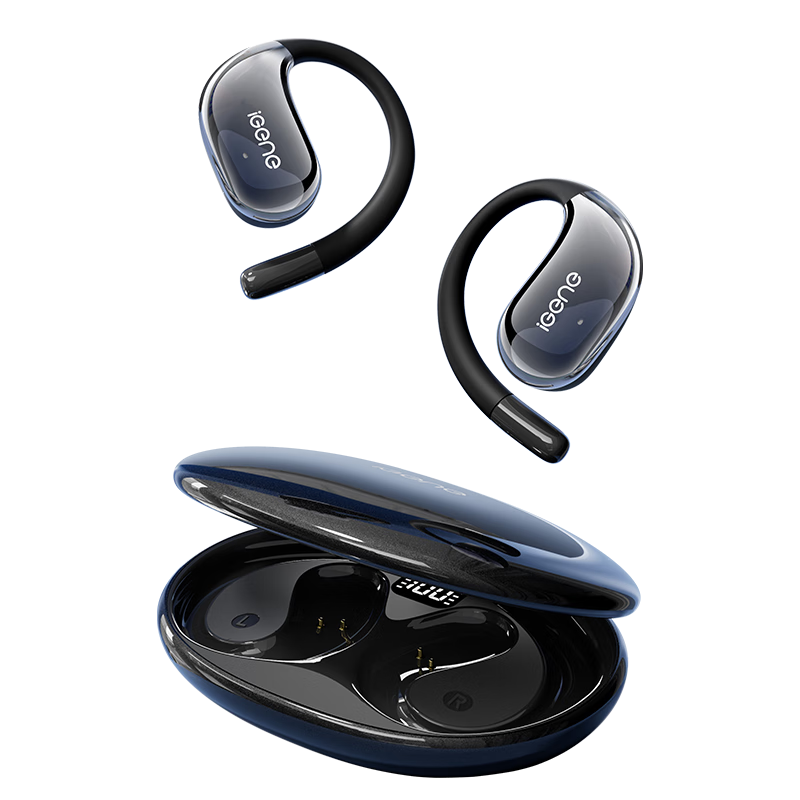 IGene 14mm Gold Label Panorama Sound 6.0 Bluetooth Earhook Bone Conduction Wireless Open-Ear Music Sports Running Headphones Compatible with Huawei Xiaomi S160