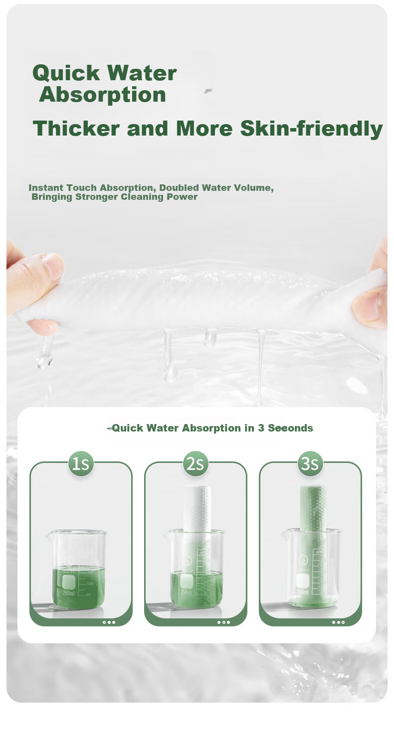 Zhiwuzhuyi Disposable Facial Cleansing Wipes, Hanging Dispenser Family Pack, Extra Large And Thick, Soft Cotton Wipes, Makeup Remover Towels, Face Cleaning Wipes 6