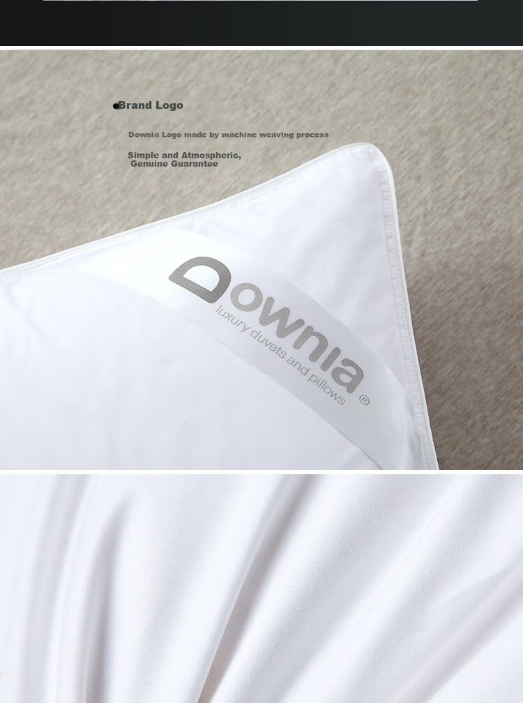 Downia Australian Pillow, Five-Star Hotel Upgraded Version, 95% White Goose Down Pillow Core, 48*74CM 16