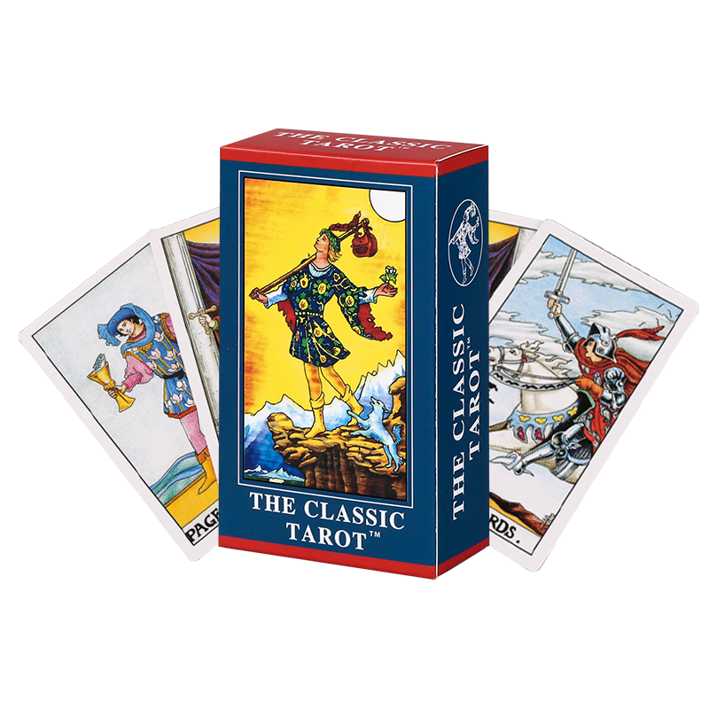Miaoji Tarot Cards Official Beginner Rider-Waite Tarot Deck Complete Set with Cloth MJ8588