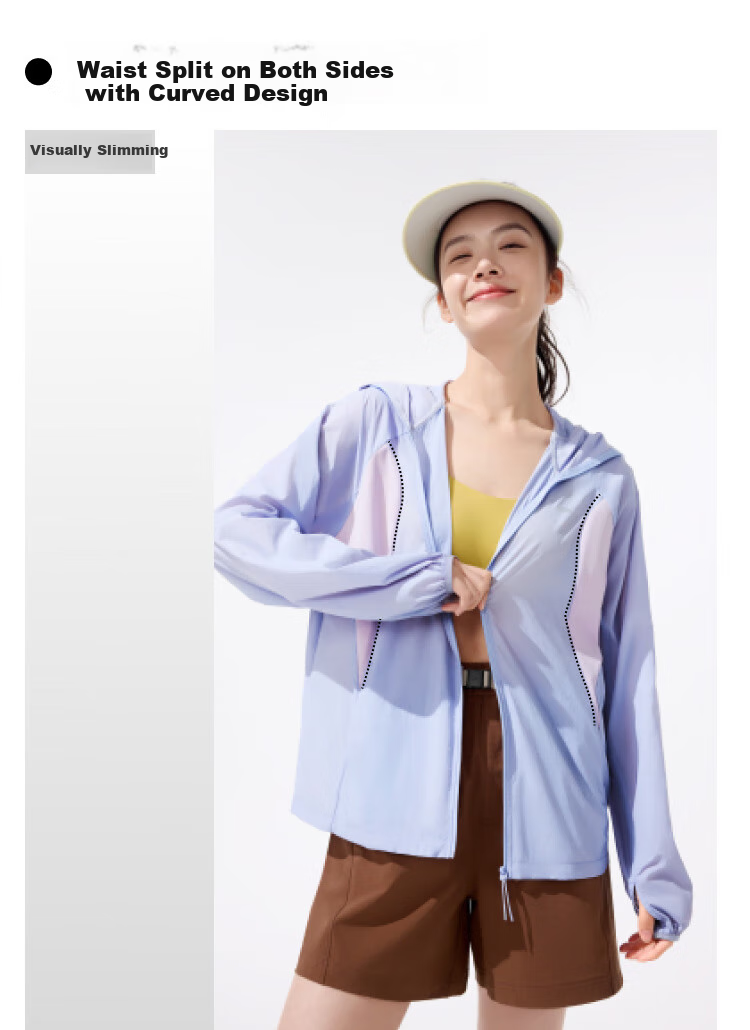 Beneunder Women's Lightweight Water-Repellent Portable Breathable UV Protection Sunscreen Jacket TS402 Cream White L 43