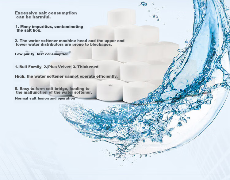 ECOWATER Official Direct Sales Soft Water Salt Compatible with Central Soft Water Series, Purity 99.6%, Resin Restoration, Bridge-Free Protection, Water-Safe Household Appliance Water Purification Softening Salt ESA-20KG 3