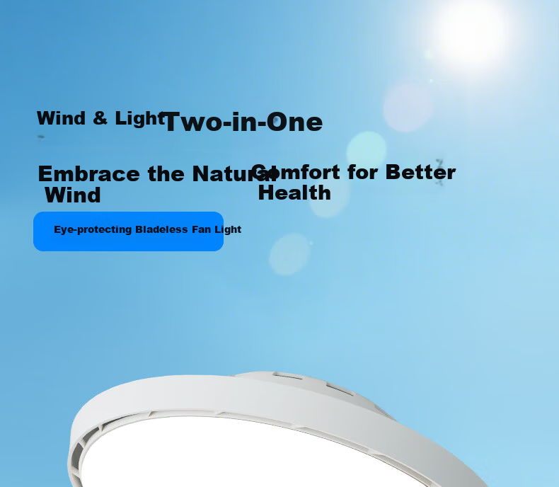 HSOS AI Voice-Controlled Smart Invisible Fan Light for Bedroom And Dining Room, Ceiling-Mounted Quiet Variable-Speed Electric Fan Pendant Light 1