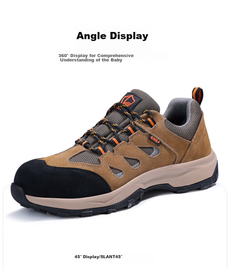 Lanoudun Safety Shoes for Men, Electrician Insulated 10KV, Non-Slip, Anti-Smashing, Puncture-Resistant, Comfortable, Breathable Work Boots D206GY Size 44 16