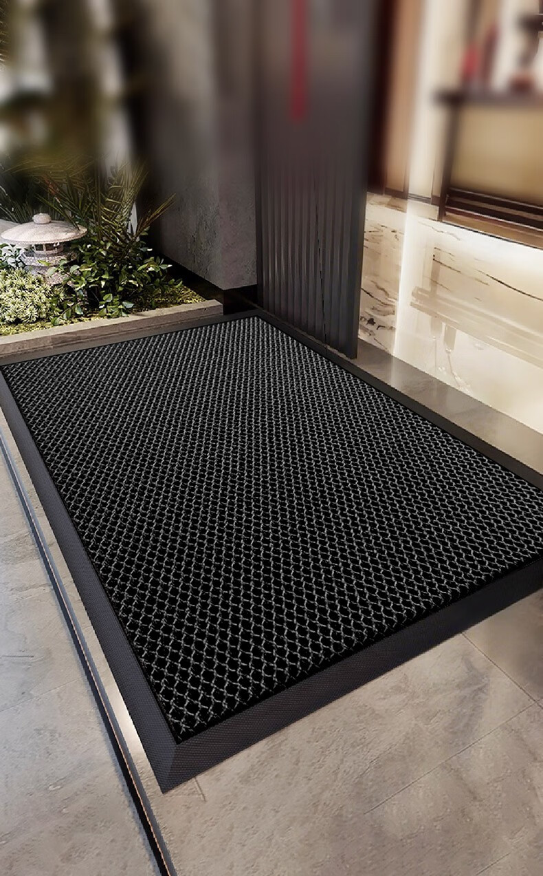 Luoyoute Entrance Door Mat Villa Door Mat Elastic Mesh High-End Non-Slip Dirt-Resistant Wash-Free Door Carpet 4